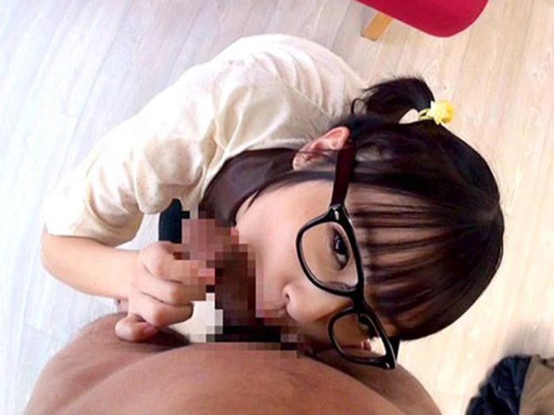 黒髪眼鏡のエロい女の子-5