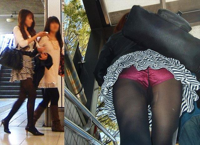 ミニスカ女子の階段盗撮-13