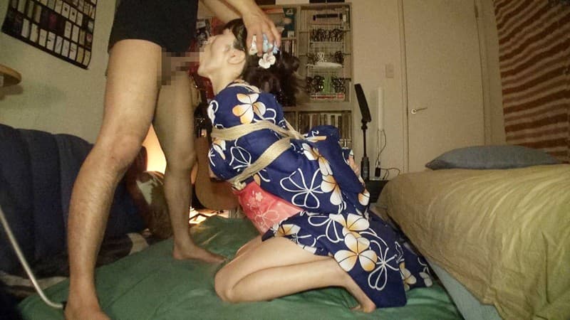 浴衣女性たちを狙う生ハメ師-11